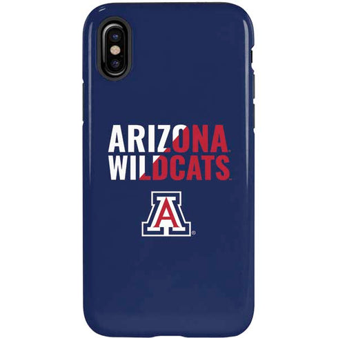 University of Arizona Wildcats Logo Split Blue iPhone X Pro Case