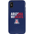 University of Arizona Wildcats Logo Split Blue iPhone X Pro Case