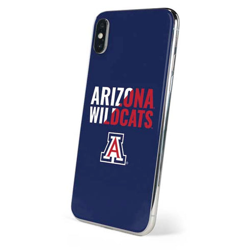 University of Arizona Wildcats Logo Split Blue iPhone XS Max Skin