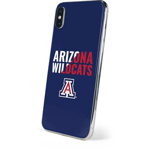 University of Arizona Wildcats Logo Split Blue iPhone XS Skin