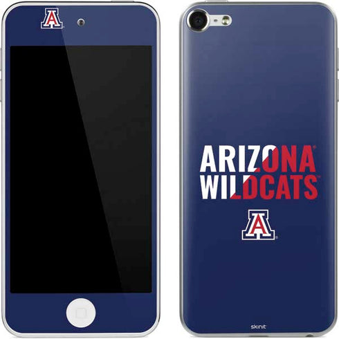 University of Arizona Wildcats Logo Split Blue Apple iPod Skin