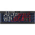 University of Arizona Wildcats Logo Split Blue K95 RGB PLATINUM Mechanical Gaming Keyboard Skin
