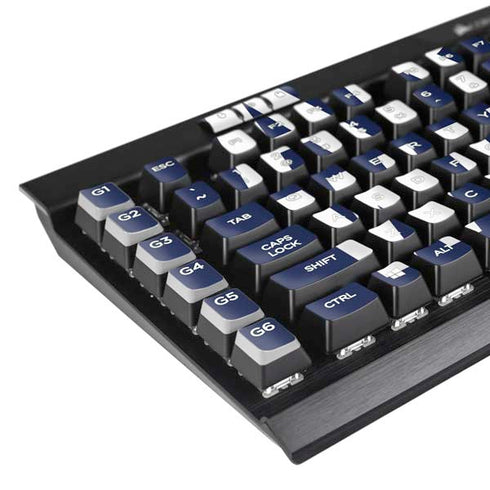 University of Arizona Wildcats Logo Split Blue K95 RGB PLATINUM Mechanical Gaming Keyboard Skin