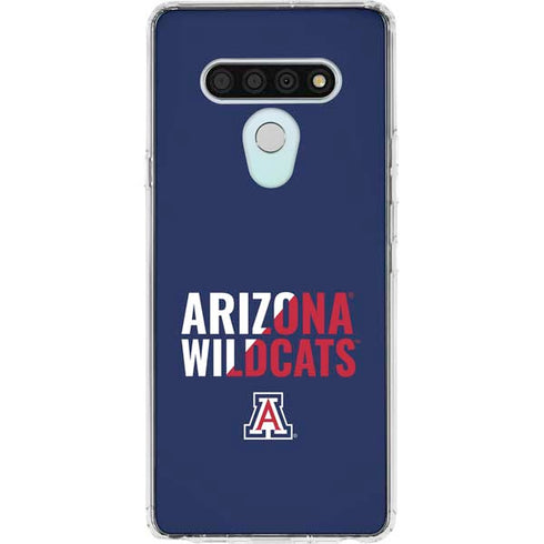 University of Arizona Wildcats Logo Split Blue LG Stylo 6 Clear Case