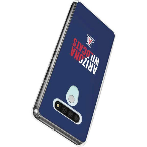 University of Arizona Wildcats Logo Split Blue LG Stylo 6 Clear Case