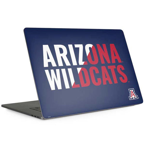 University of Arizona Wildcats Logo Split Blue Apple MacBook Pro 15-inch Skin