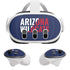 University of Arizona Wildcats Logo Split Blue Meta Quest 3 Skin