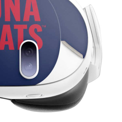 University of Arizona Wildcats Logo Split Blue Meta Quest 3 Skin
