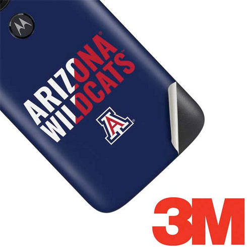 University of Arizona Wildcats Logo Split Blue Moto E5 Play Skin