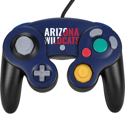 University of Arizona Wildcats Logo Split Blue Nintendo GameCube Controller Skin