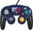 University of Arizona Wildcats Logo Split Blue Nintendo GameCube Controller Skin