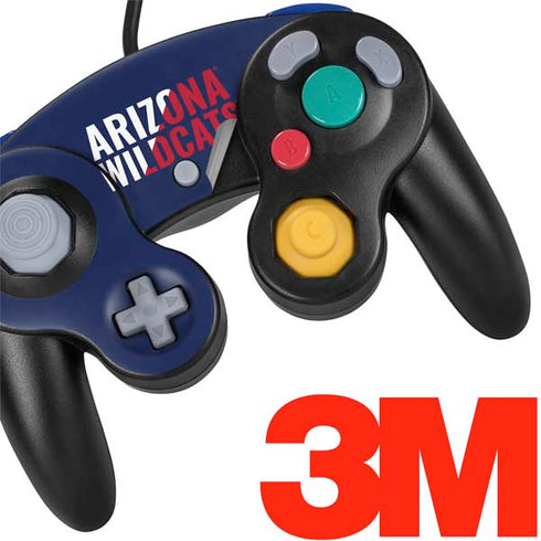 University of Arizona Wildcats Logo Split Blue Nintendo GameCube Controller Skin
