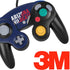 University of Arizona Wildcats Logo Split Blue Nintendo GameCube Controller Skin