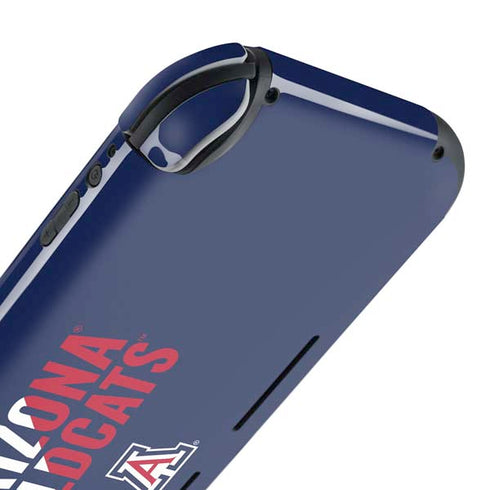 University of Arizona Wildcats Logo Split Blue Nintendo Switch Lite Skin