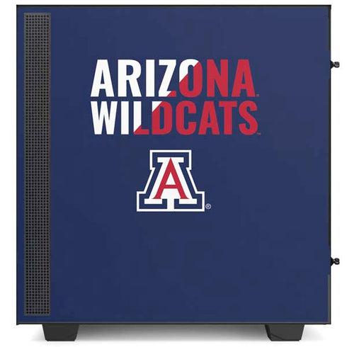 University of Arizona Wildcats Logo Split Blue NZXT H510 Compact ATX Mid-Tower Case Skin