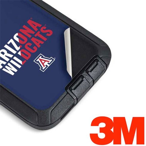 University of Arizona Wildcats Logo Split Blue Otterbox Defender Galaxy Skin