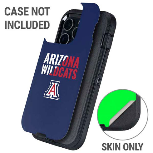 University of Arizona Wildcats Logo Split Blue Otterbox Defender iPhone Skin