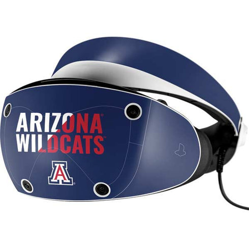 University of Arizona Wildcats Logo Split Blue PlayStation VR2 Skin