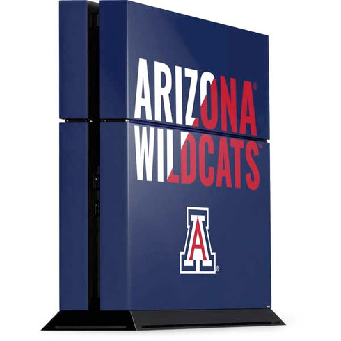 University of Arizona Wildcats Logo Split Blue PS4 Console Skin