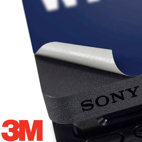 University of Arizona Wildcats Logo Split Blue PS4 Slim Bundle Skin