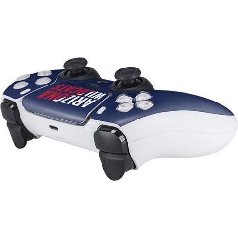 University of Arizona Wildcats Logo Split Blue PS5 Controller Skin