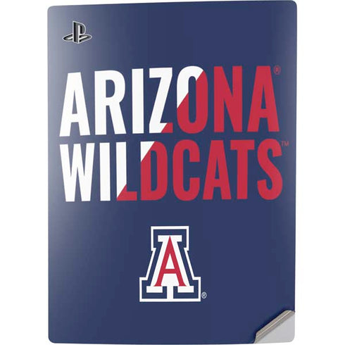 University of Arizona Wildcats Logo Split Blue PS5 Digital Edition Console Skin