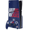 University of Arizona Wildcats Logo Split Blue PS5 Slim Disk Bundle Skin