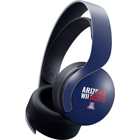 University of Arizona Wildcats Logo Split Blue PULSE 3D Wireless Headset for PS5 Skin