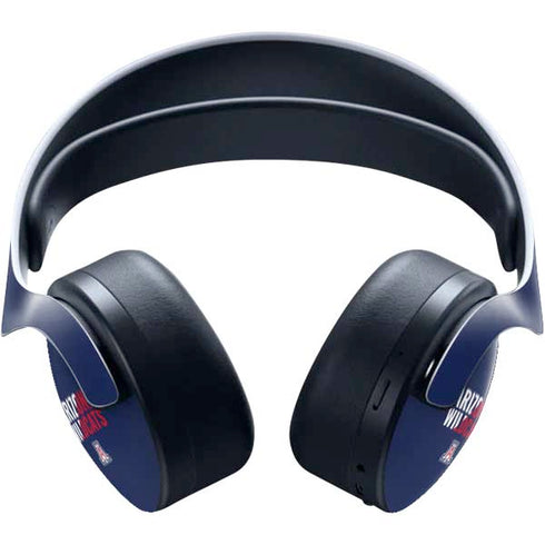 University of Arizona Wildcats Logo Split Blue PULSE 3D Wireless Headset for PS5 Skin