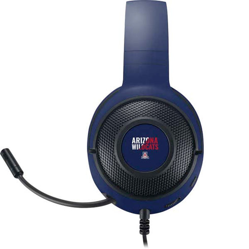 University of Arizona Wildcats Logo Split Blue Razer Kraken X Skin