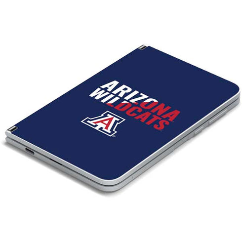 University of Arizona Wildcats Logo Split Blue Surface Duo Skin