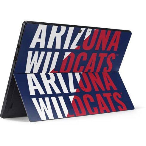 University of Arizona Wildcats Logo Split Blue Surface Pro 6 Skin