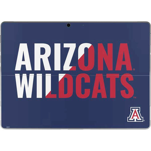 University of Arizona Wildcats Logo Split Blue Surface Pro 9 Skin