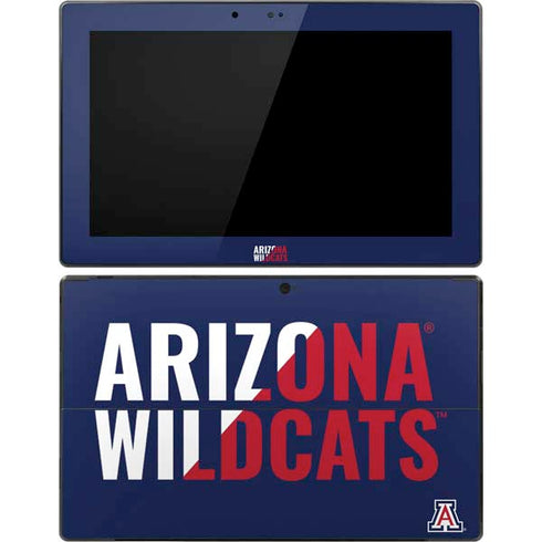 University of Arizona Wildcats Logo Split Blue Surface Pro Tablet Skin