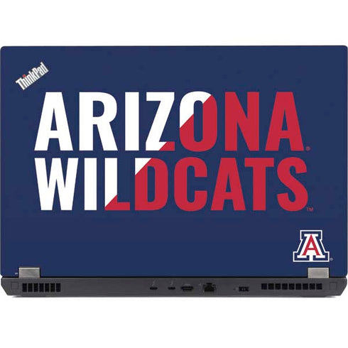 University of Arizona Wildcats Logo Split Blue Lenovo ThinkPad Skin
