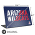 University of Arizona Wildcats Logo Split Blue Universal Laptop 14in (11.4 x 8.2in) Skin