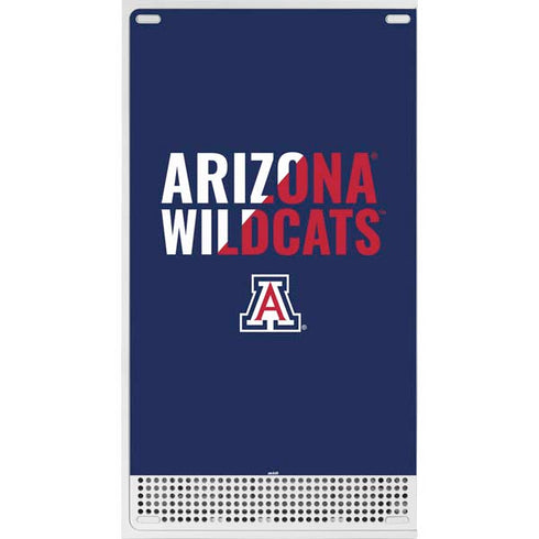 University of Arizona Wildcats Logo Split Blue Xbox Series S Bundle Skin