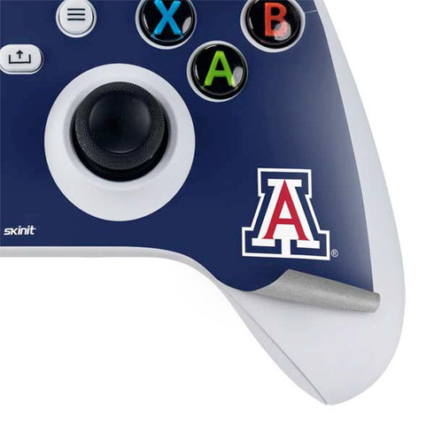 University of Arizona Wildcats Logo Split Blue Xbox Series S Bundle Skin