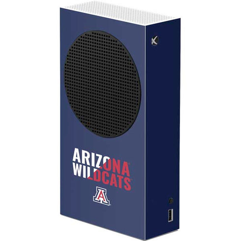 University of Arizona Wildcats Logo Split Blue Xbox Series S Console Skin