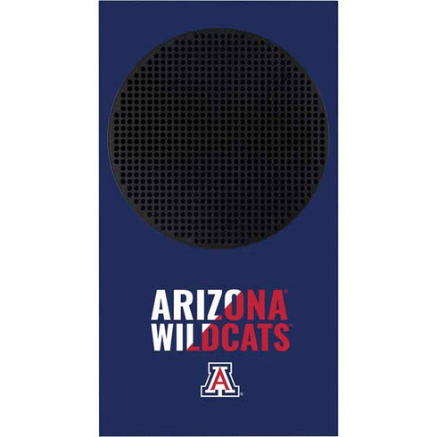 University of Arizona Wildcats Logo Split Blue Xbox Series S Console Skin