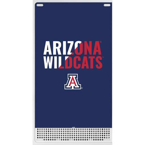 University of Arizona Wildcats Logo Split Blue Xbox Series S Console Skin
