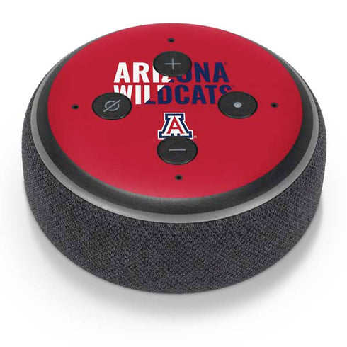 University of Arizona Wildcats Logo Split Red Amazon Echo Dot Skin
