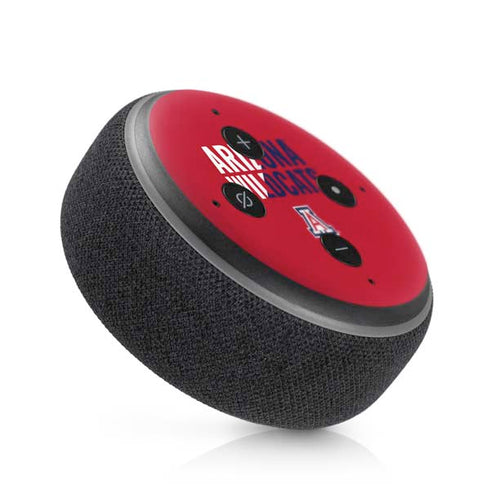 University of Arizona Wildcats Logo Split Red Amazon Echo Dot Skin