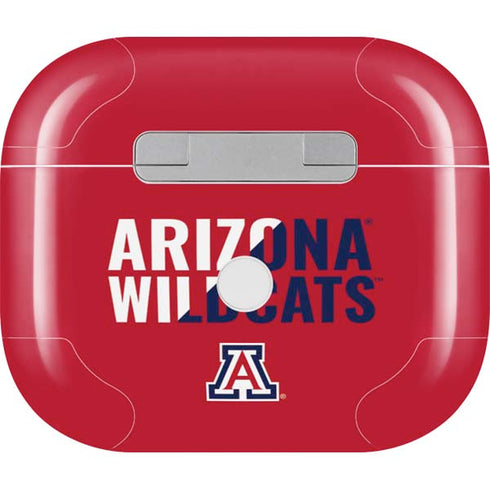 University of Arizona Wildcats Logo Split Red Apple AirPods (3rd Gen 2021) Skin