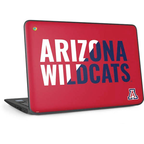 University of Arizona Wildcats Logo Split Red HP Chromebook Skin