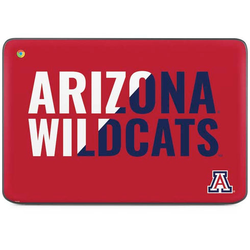 University of Arizona Wildcats Logo Split Red HP Chromebook Skin