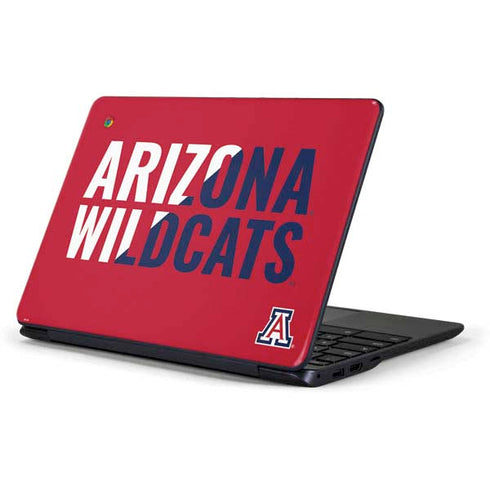 University of Arizona Wildcats Logo Split Red Samsung Chromebook Skin