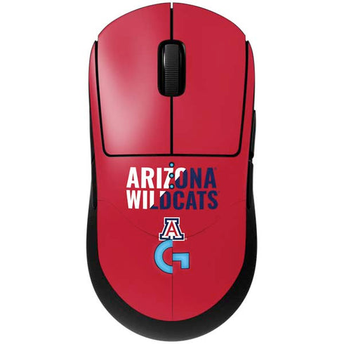 University of Arizona Wildcats Logo Split Red G Pro Wireless Gaming Mouse Skin