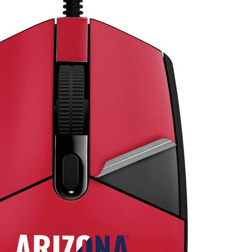 University of Arizona Wildcats Logo Split Red G203 Prodigy RGB Wired Gaming Mouse Skin