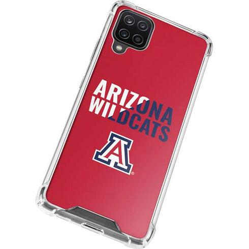 University of Arizona Wildcats Logo Split Red Galaxy A12 Clear Case